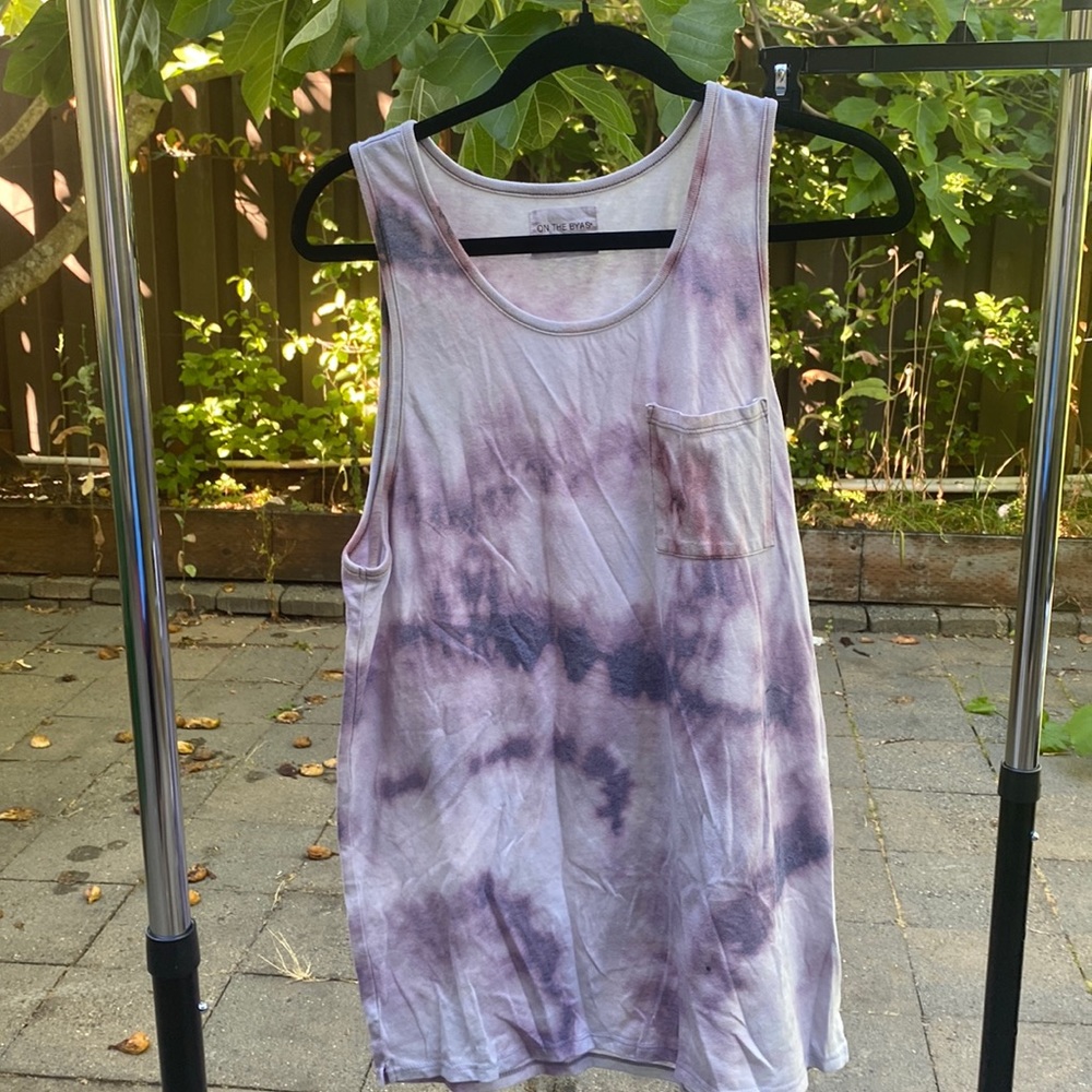 Mens medium custom tie dye tank top
